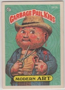 1986 Topps Garbage Pail Kids MODERN ART #263b Sticker Card - Picture 1 of 2