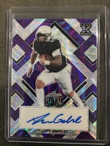 DILLON GABRIEL Oklahoma 2022 Leaf Metal Draft Purple Wave AUTO # 10/20 Autograph - Picture 1 of 2