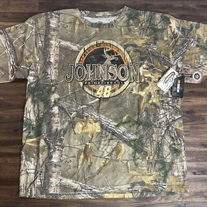 Jimmie Johnson #48 NASCAR RealTree Camo Graphic Tee 3XL NWT Cool Hunting Shirt - Picture 1 of 6