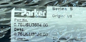 Parker .75USU3604.00 SERIES S Air Cylinder, 4" Stroke, 3/4" Bore, New - Picture 1 of 2