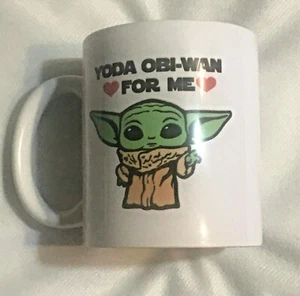 Baby Yoda "Yoda the Obi-Wan for Me" mug. Condition is New. - Picture 1 of 5