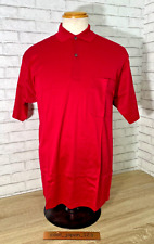 New With Tags dunhill Polo shirt Cotton RED chest pocket Men's Short Sleeve