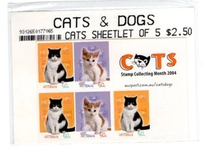 Australia 2004 Cats sheetlet SG1693-97 MNH sealed post office pack - Bild 1 von 1
