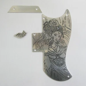 Beauty pattern handmade aluminum pickguard fits gibson SG electric guitars sg-A4 - Picture 1 of 7