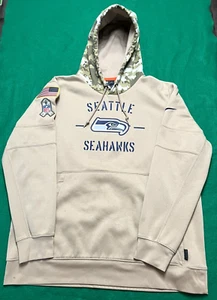 Men's Seattle Seahawks Nike Salute to Service Sweatshirt Digital Camo Dri-Fit XL - Picture 1 of 13