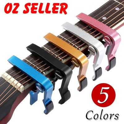 Premium Alloy Capo Quick Change Trigger Clamp for Guitar Banjo Ukulele Mandolin - image 1 of 4