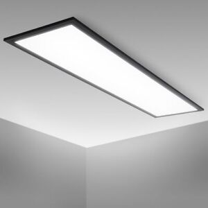 Panneau LED Plafonnier 4.000K 22W 2.200lm noir 1m dalle led lumineuse plafond 