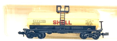 Model Power No. 3418 Shell Single Dome Tank Car #1105 N Scale LN/Box - Image 1 of 3