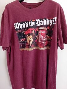 OFFICIAL WYCHWOOD BREWERY HOBGOBLIN 'WHO'S THE DADDY?!' T-SHIRT - RED, XXL