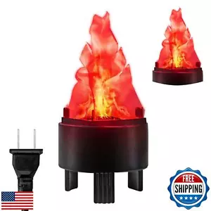 3D Artificial Fake Fire Flames 1- 110V LED Effect Light Electric Fake Campfir - Picture 1 of 5