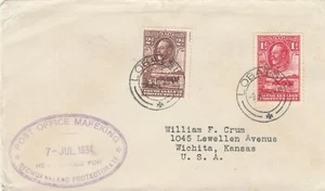 Bechuanaland Prot. - 7 de julio de 1934 cubierta a estados - Imagen 1 de 1