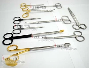 Plastic Surgery Scissors Set German Stainless Steel Reuseable - Picture 1 of 3