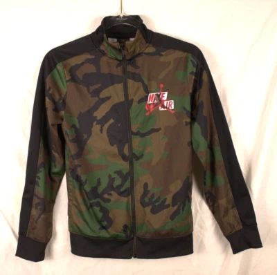 Nike Air Jordan Youth Jacket Camo Print size youth large 12-13 years Full Zip - Image 1 of 4