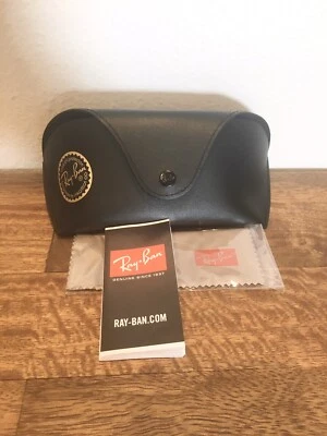 New Ray-Ban Leather Case with Booklet and Cleaning Cloth - Image 1 of 4