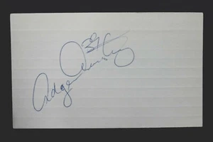 Texas A&M Oilers Buccaneers Adger Armstrong Signed Autograph 3x5 Index Card - Picture 1 of 1