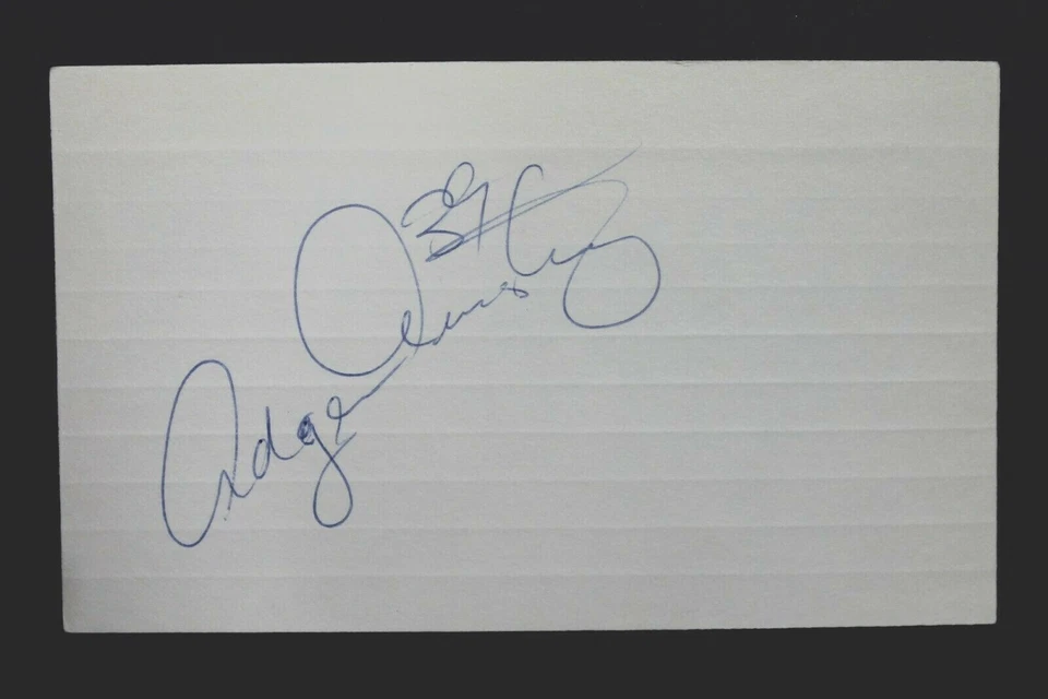 Texas A&M Oilers Buccaneers Adger Armstrong Signed Autograph 3x5 Index Card - Image 1 of 1