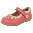 Startrite 'Allium' Girls Medium Pink Leather Floral Casual Infant Shoes F Fit