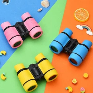 Juego de binoculares de juguete para niños 4X30 mango de goma binoculares de alta resolución para exteriores - Imagen 1 de 18