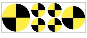 6 Piece Set Crash Dummy Sticker Decal R4645 $10.75 VALUE Only $5.99 - Picture 1 of 1