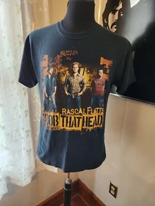 Rascal Flatts Bob That Head Tour 2008 Men's T-Shirt Size M Black - Picture 1 of 2