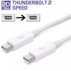 Thunderbolt 2 to Thunderbolt 2 Cable 20Gbps 6ft For Apple MacBook Air Pro iMac - Picture 1 of 9
