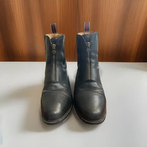 ARIAT Devon Nitro Leather Zip Boots Men's 9D US Solid Black MSRP $249.95 - Picture 1 of 8