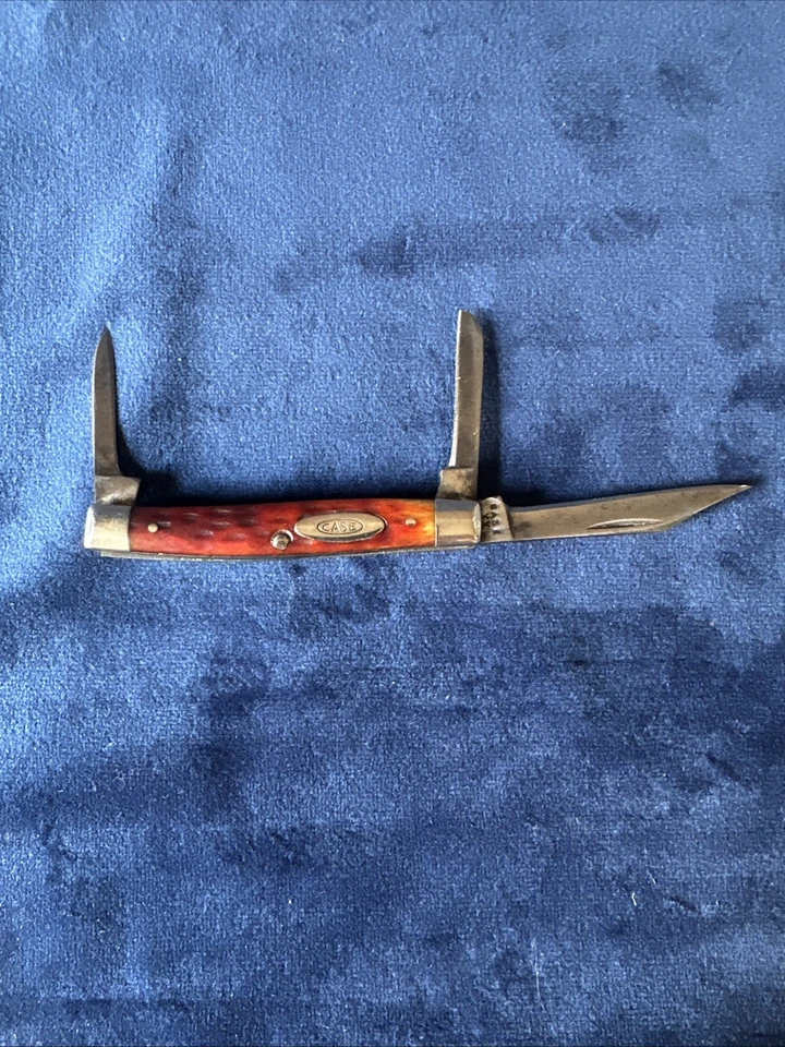 CASE XX  -  6333 - RED BONE - STOCKMAN - KNIFE  -  c. 1945 OLD VINTAGE KNIFE - Image 1 of 4