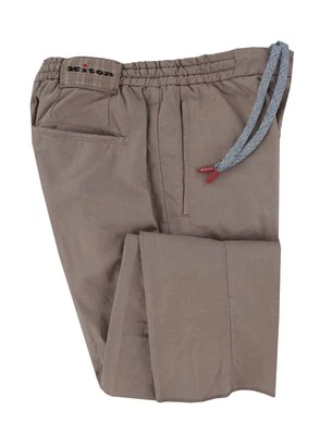 Pantalones Kiton de algodón liso marrón claro $1150 - ajustados - (KT322252) Foto 1 de 4