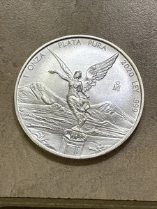 2020MO MEXICO SILVER LIBERTAD 1 ONZA BU Gem Plata Pura - Picture 1 of 2