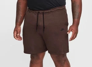 Nike Sportswear Tech Fleece Shorts Uomo Large FB8171-237 Raro Marrone Barocco Nuovo con etichette - Foto 1 di 5