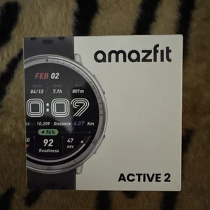 Amazfit Active 2 Smart Watch 44mm, GPS Maps with Direction, Black Silicone  - Photo 1 sur 5