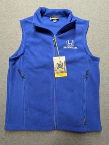 Edwards Microfleece Vest Honda Blue Size Small NWT - Picture 1 of 12