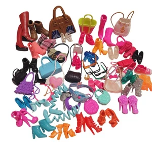 Large Lot Barbie Accessories Purses Shoes Heels Sunglasses Boots Jewelry - Picture 1 of 7