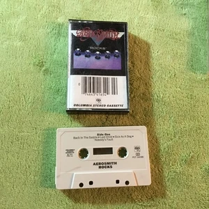 Aerosmith – "Rocks"   Cassette:  Columbia PCT 34165 (VG+) Plays Strong - Picture 1 of 3