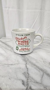 Tazza caffè vintage Mabels Whore House Las Vegas bordello souvenir rara - Foto 1 di 7