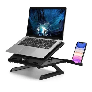 Laptop Stand, Ergonomic Adjustable Riser Stand, Smart Phone Holder & Heat-Ven... - Picture 1 of 8
