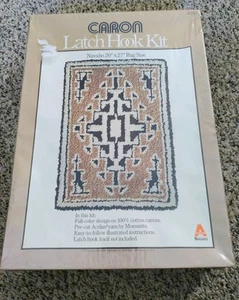 Navaho Caron Latch Hook Rug Kit 20x 27” New Sealed In Original Box 1977 3016/1 - Picture 1 of 5