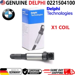 NEW GENUINE DELPHI x Ignition Coil For 2001-2010 BMW I4 I6 V8 V12, 0221504100 - Picture 1 of 7