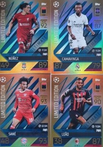 Match Attax Champions League Extra 2022/2023 Limited/Black Edition/LE-BL1-4 etc