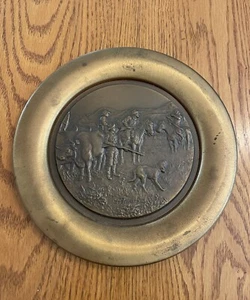 Vintage Solid Brass Plate - Picture 1 of 2