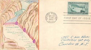 1009 3c Grand Coulee Dam Mac's Originals hand painted cachet, rare. [81140] - Picture 1 of 1