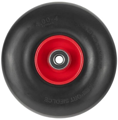 Schubkarrenrad Vollgummi PU Ersatzrad 4.00-4 Reifen 16mm Achsloch - Bild 1 von 4