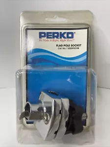 PERKO CHROME CLAMP ON BOAT RAILING FLAG POLE SOCKET 1302DP0CHR NEW - Bild 1 von 12