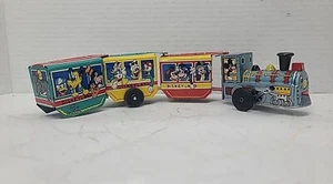 Marx Japan Disneyland Express Tin Litho Wind-up Train Works Walt Disney Clean - Picture 1 of 16