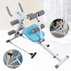 2 IN 1 AB Abdominal Exercise Machine Cruncher Trainer Fitness Body Gym Equipment - Picture 1 of 20