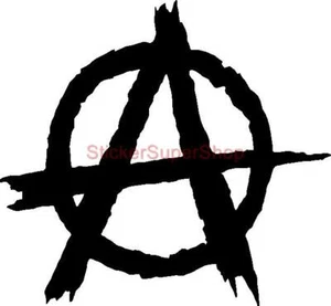 ANARCHY A LOGO Decal Removable WALL STICKER Home Decor Art Revolution Punk Rebel - Picture 1 of 1