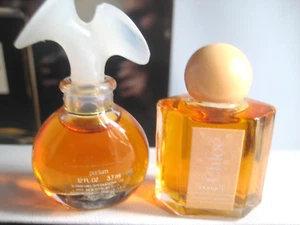 ๐2pc 1/8oz Mini **PARFUM* Lagerfeld Original Vintage Chloe PARFUM pure perfume - Picture 1 of 4
