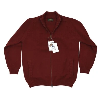 PETER SCOTT Strickjacke 100% Wolle Wool Gr 38 ca 52,5cm Zip Cardigan Rot Red Ros - Bild 1 von 4