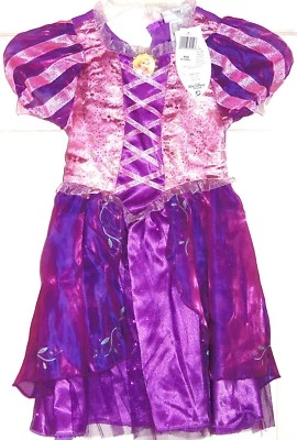 Disney Rapunzel Dress Costume Princess Fancy Theme Parks Size XXS 2/3 NEW - Image 1 of 2