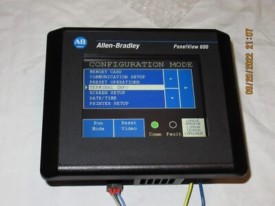 ALLEN BRADLEY PANELVIEW 600 2711-T6C8L1/B FW 4.48, 2012 Excellent Used Tested - Image 1 of 4